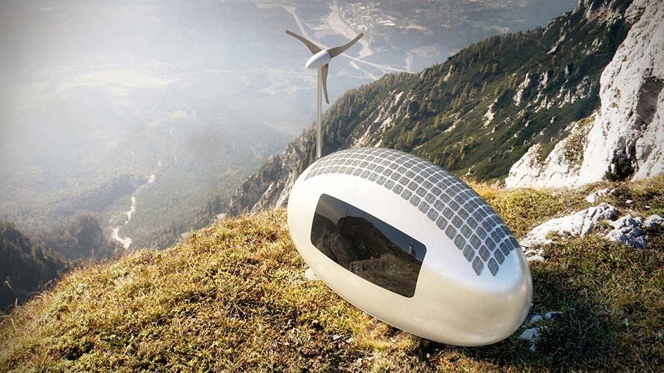 Ecocapsule Portable House Generates its Own Electricity, Collects 