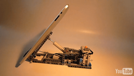 Custom motorized LEGO iPad Stand 544x311px