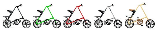 Areaware STRiDA LT foldable bikes - all colors 544px