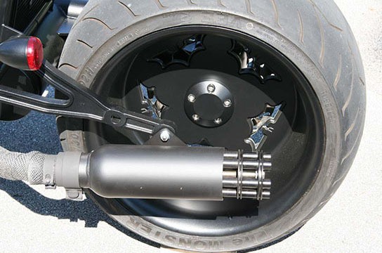 Chopper City BatPod Replica - Tail-Gunner Rotary Cannon exhaust 544px