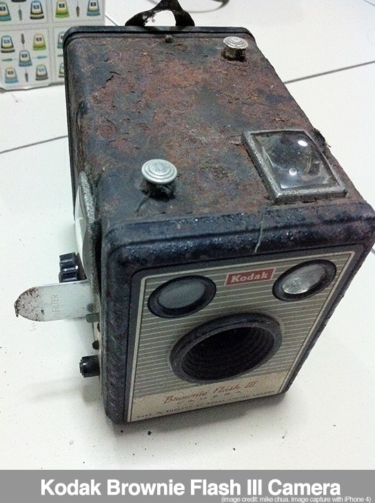 Kodak Brownie Flash III camera - angled 544px