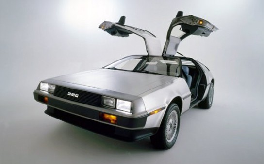 Nike 6.0 DeLorean Dunk - DeLorean with gull wing doors opened 544px