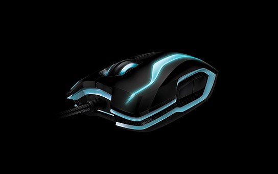 Razer TRON Gaming Mouse - front angled view 544px