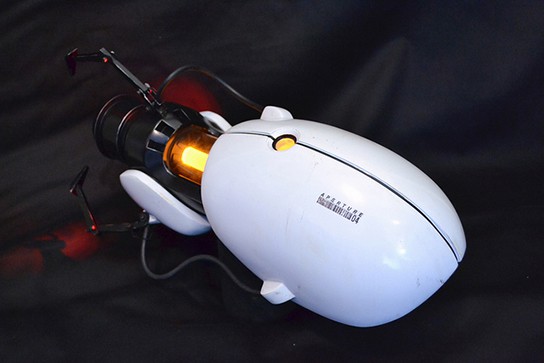 Volpin Props Portal Gun Replica rear angled view 544px