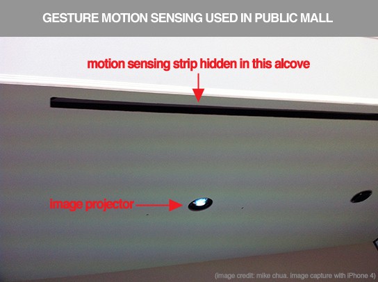 gesture motion sensing use in Mall 544px