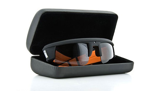 Immortal Video Sunglasses polarized flame orange with metal box 544x311px