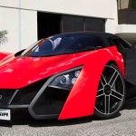 MaRussia B2 - red with black - front angled view with door opened 544px