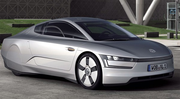 Volkswagen XL1 Prototype - angled front view 600x330px