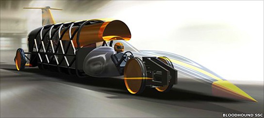 Bloodhound SSC - contenter for World's Land Speed Record 544x244px