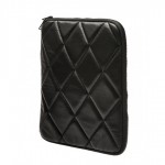 HbyHarris Quilted Leather iPad case - zipped 540x540px
