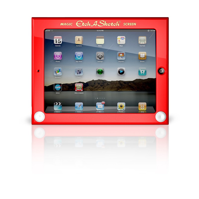 Headcase Etch-A-Sketch Case for iPad - front view 800x800px