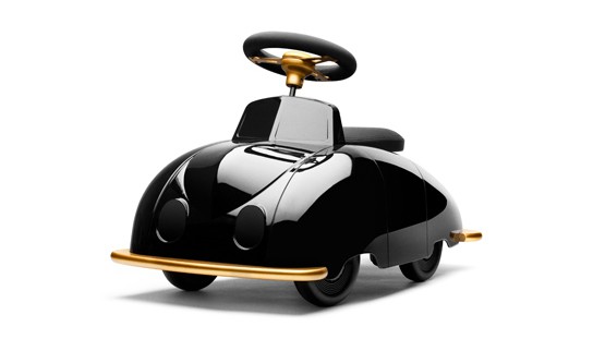PLAYSAM SAAB Roadster - black/gold/leather model 544x311px