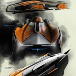 Batmobile by Yan Gostev (honorary mention) 580x900px