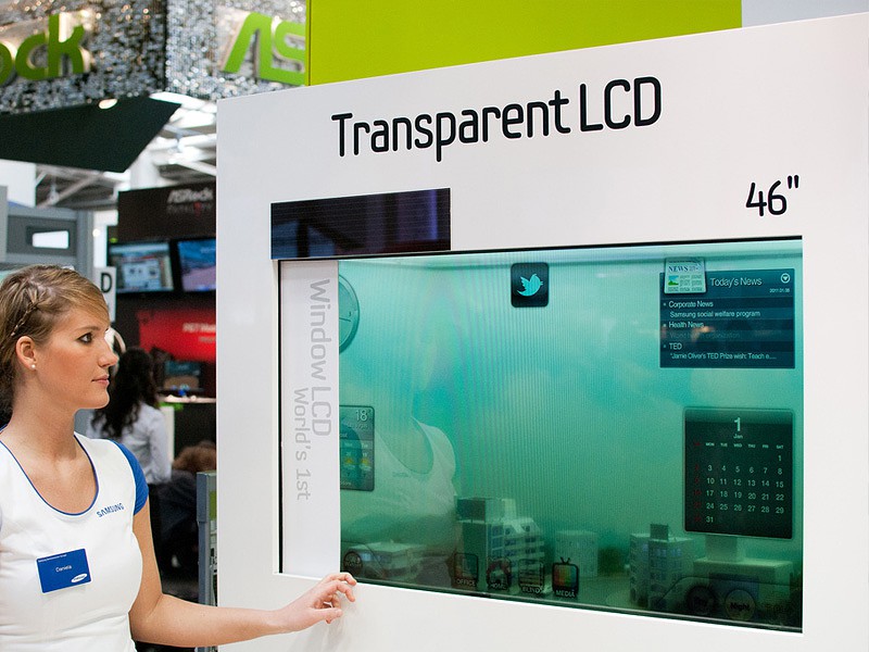 Samsung Transparent LCD Display prototype