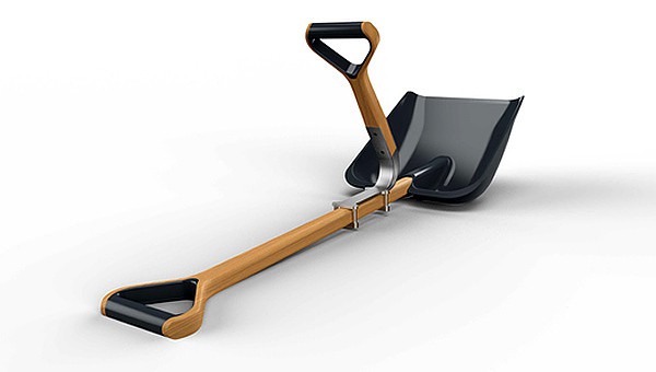 Shovel Master attached to a standard shovel (shove not included) 600x340px