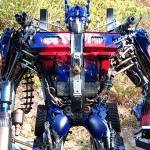 steel legend turns scrap metals into Transformers sculptures