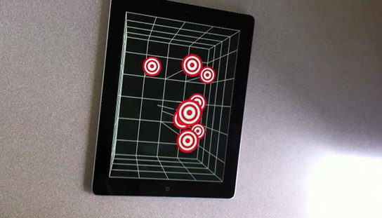 head-tracking 3D effect on iPad 2 544x311px