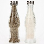 salt & pepper shakers styled in 1916 Coca-Cola contour bottles