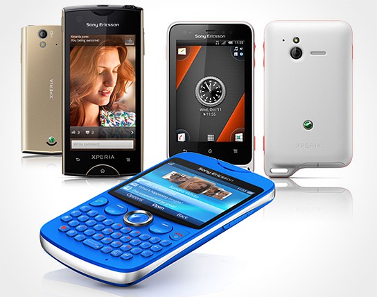 Sony Ericsson Xperia ray, active and txt 544x428px