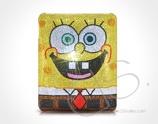 Spongebob Crystallized Swarovski iPad Case 544x428px