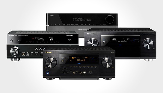 four new AV receivers 2011 544x311px