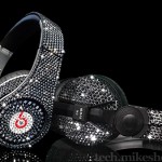 Crystal Rocked blinged-out Beats and Sennheiser headphones