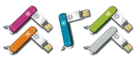 Victorinox Swiss Army Slim USB Flash Drives 544x238px