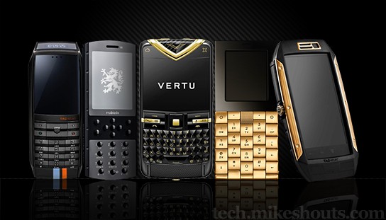 round up of five luxury mobile phones 544x311px