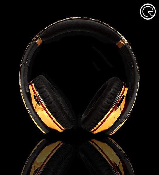 24-ct Gold Plated Dr Dre Beats Studio Headphones 544x600px