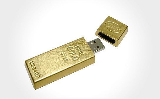 Gold Ingot USB Memory 544x338px
