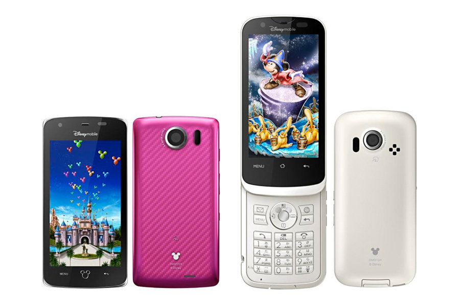 Disney Mobile DM010SH and DM011SH Android Smartphones 900x600px