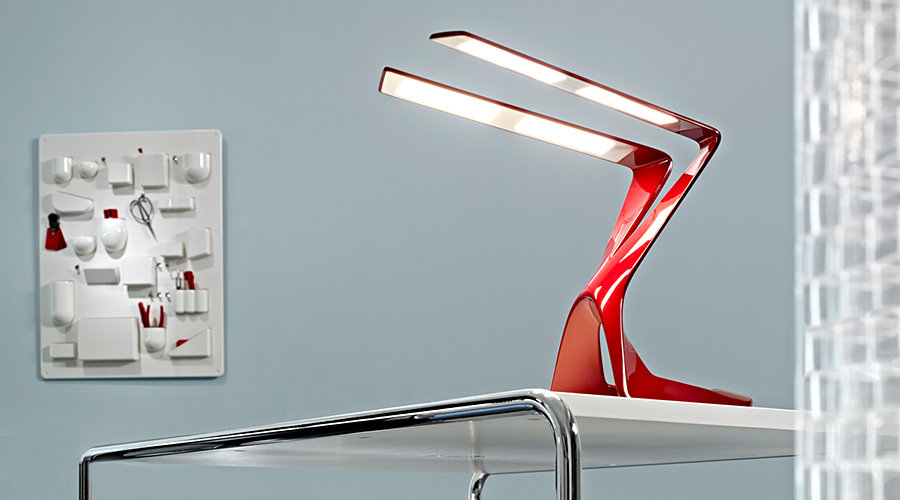 Liternity Victory Carbon Series OLED Desk Lamp - Racing Red 900x500px