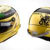 Michael Schumacher 20th Anniversary Gold-Plated Helmet 900x515px