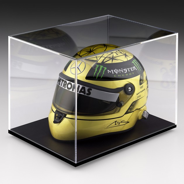 Michael Schumacher 20th Anniversary Gold-Plated Helmet