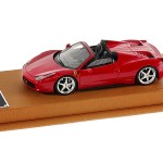 1:43 scale Ferrari 458 Spider model with real leather interiors