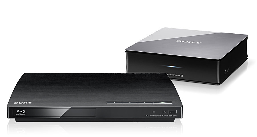 Sony BDP-S185 BluRay player and SMP-N200 network media player 900x450