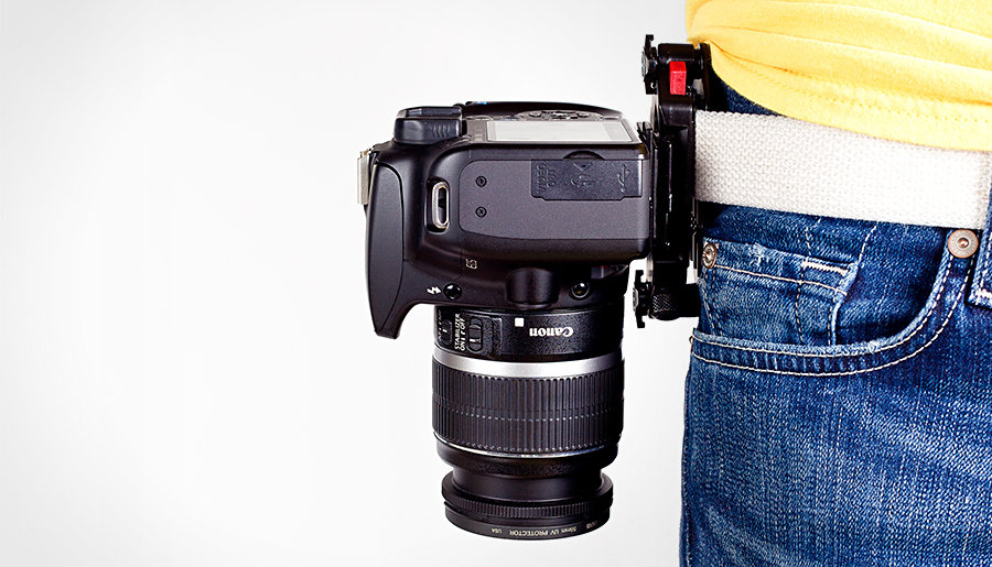 The Capture Camera Clip for camera-slinging shutterbug