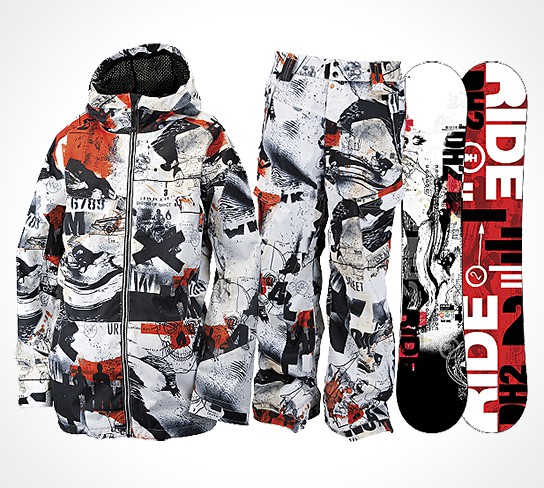 WK Interact x Ride Snowboards Collection Fall 2011 544x488px