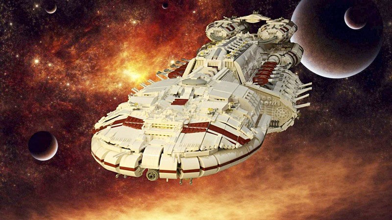 custom LEGO Battlestar Galactica Battle Bezerk 800x454px