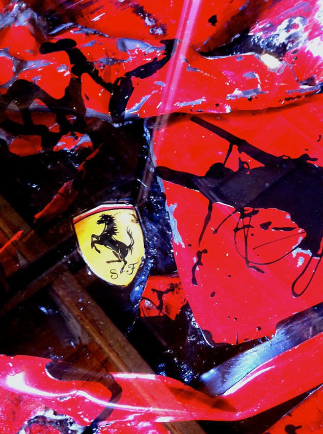 Charly Molinelli Crashed Ferrari Table 634x850px