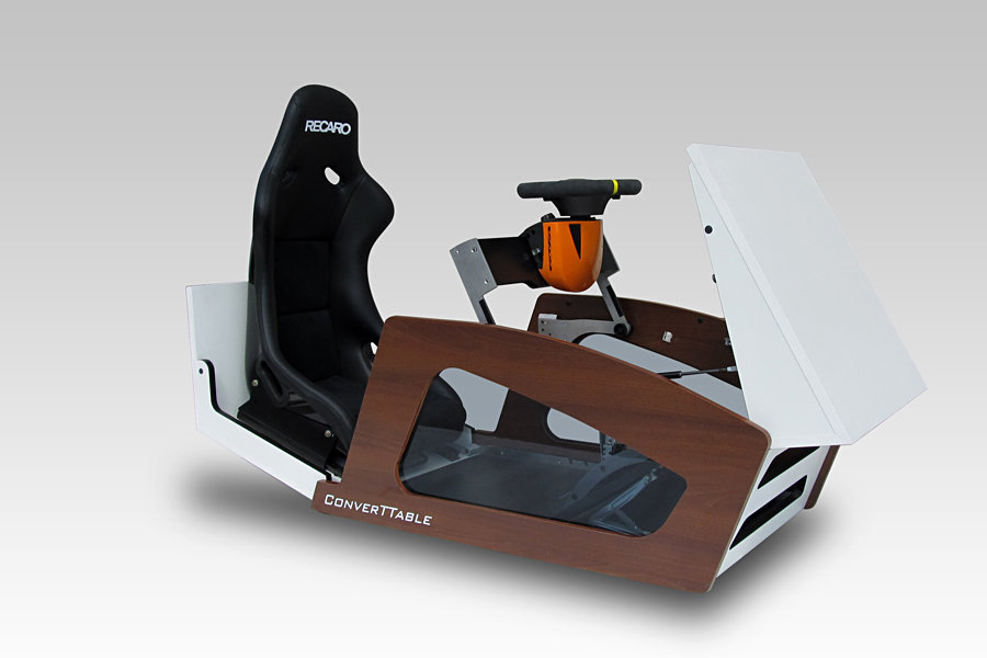 ConverTTable - coffee table turns into a racing cockpit