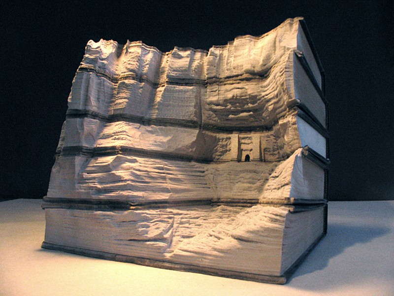 Guy Laramée Book Carving - Project 'Biblios'