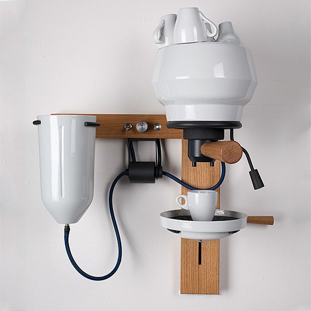 Porcelain Espresso Machine by Arvid Hausser