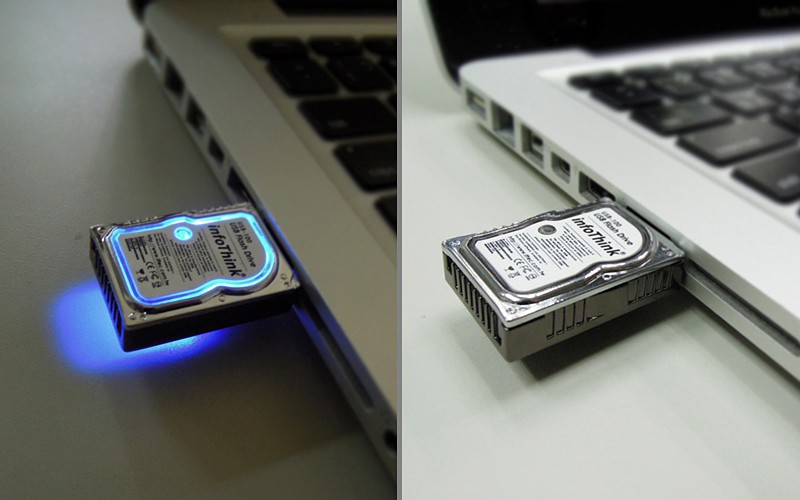 Rektangel Smuk kvinde Gætte Mini Hard Disk USB 2.0 Flash Drive - SHOUTS