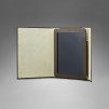 YSL YCON iPad Case in Brown Textured Leather