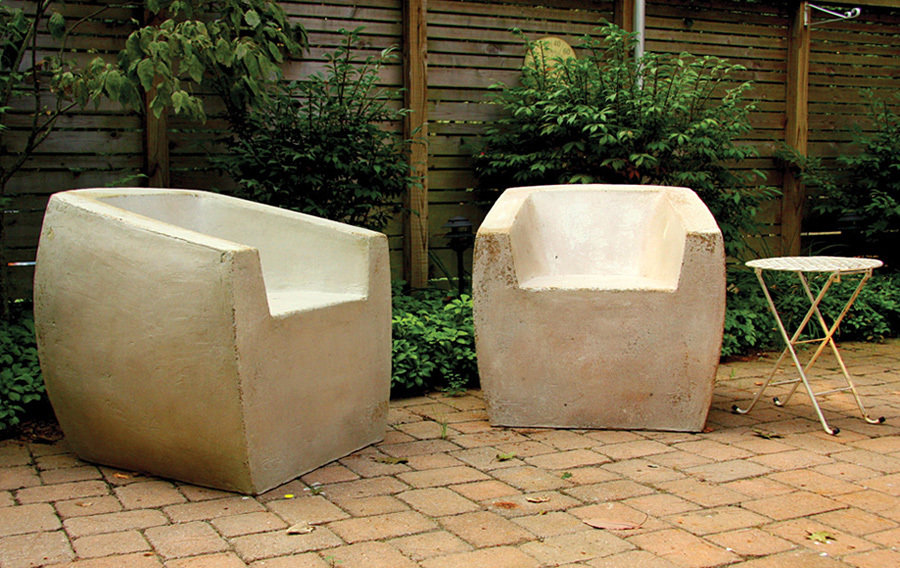 Zachary A. Design Stone Furniture - The Van Dyke Chair - Raw Finish