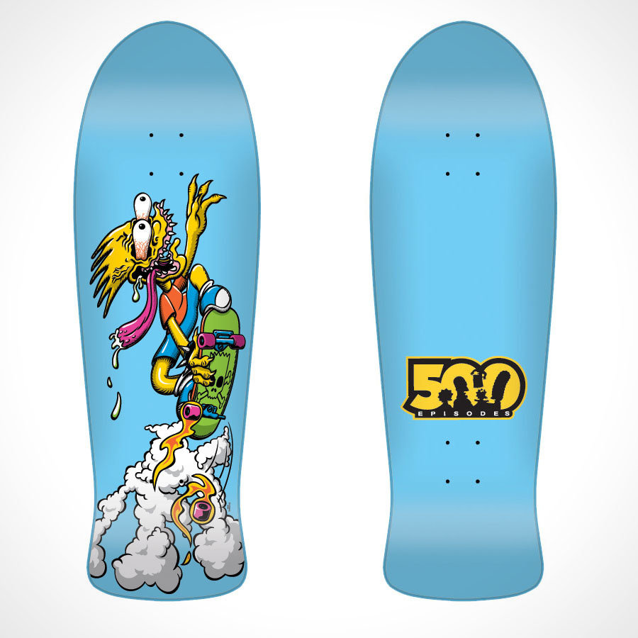 Santa Cruz x The Simpsons Skateboard - Shouts.