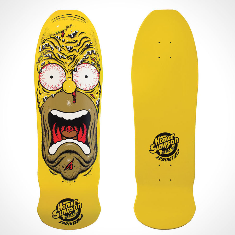 Santa Cruz x The Simpsons Skateboard.