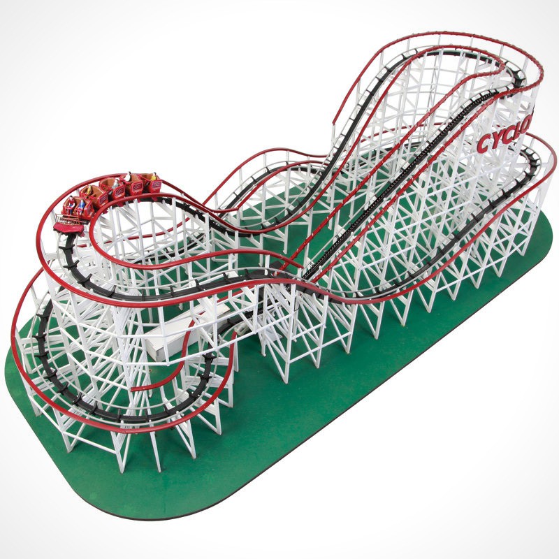 The Cyclone Scaled Classic Wooden Roller Coaster