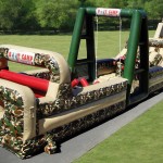 85 Foot Inflatable Military Obstacle Course